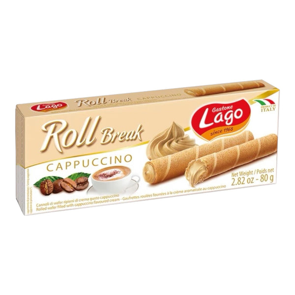 Gastone Lago I Wafer Roll Break Cappuccino 80g