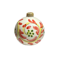 Palla di Natale in pregiata ceramica di Caltagirone (1 Pz) - diametro 7,5 cm - Christmas ball in fine Caltagirone ceramic (1 piece) - diameter 7.5 cm -