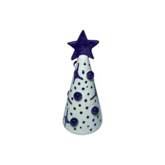 Purple And With Christmas Tree in Ceramic 12cm