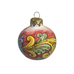 Palla di Natale in pregiata ceramica di Caltagirone (1 Pz) - diametro 7cm - Christmas ball in fine Caltagirone ceramic (1 piece) - diameter 7 cm -