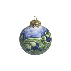 Palla di Natale in pregiata ceramica di Caltagirone (1 Pz) - diametro 7cm - Christmas ball in fine Caltagirone ceramic (1 piece) - diameter 7 cm -