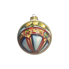 Palla di Natale in pregiata ceramica di Caltagirone (1 Pz) - diametro 8cm - Christmas ball in fine Caltagirone ceramic (1 piece) - diameter 8cm -