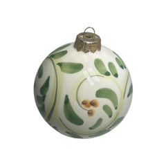 Palla di Natale in pregiata ceramica di Caltagirone (1 Pz) - diametro 8cm - Christmas ball in fine Caltagirone ceramic (1 piece) - diameter 8cm -