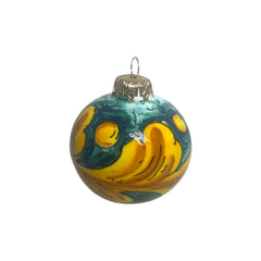 Palla di Natale in pregiata ceramica di Caltagirone  - diametro 7cm - Christmas ball in fine Caltagirone ceramic - diameter 7cm