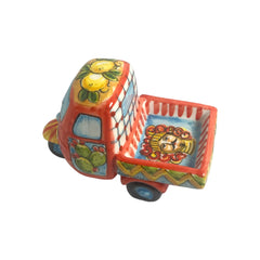 Moto Ape Made With Caltagirone Ceramic & Hand Decorated in Sicilian Cart Style