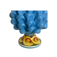 Pine Cone | Pigna Siciliana Light Blue, Ceramic From Caltagirone 17cm height