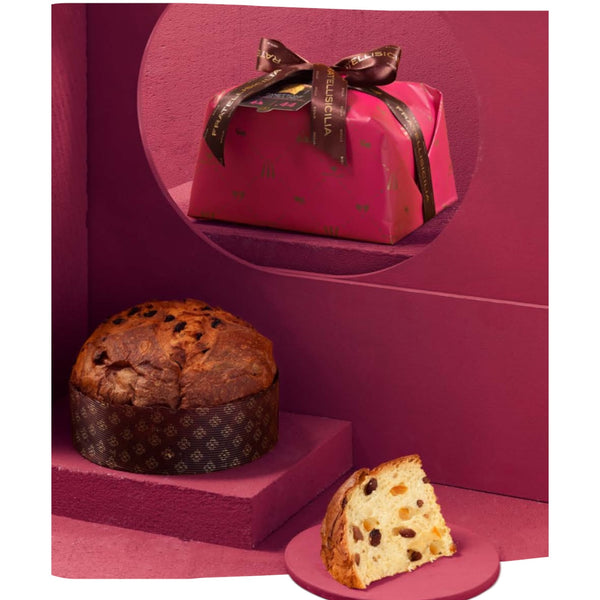 Classic Panettone With Raisins and Sicilian Oranges By Fratelli Sicilia 2.2lb