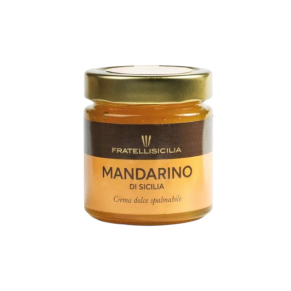 Sicilian Mandarin Cream Glass jar 250g By Fratelli Sicilia