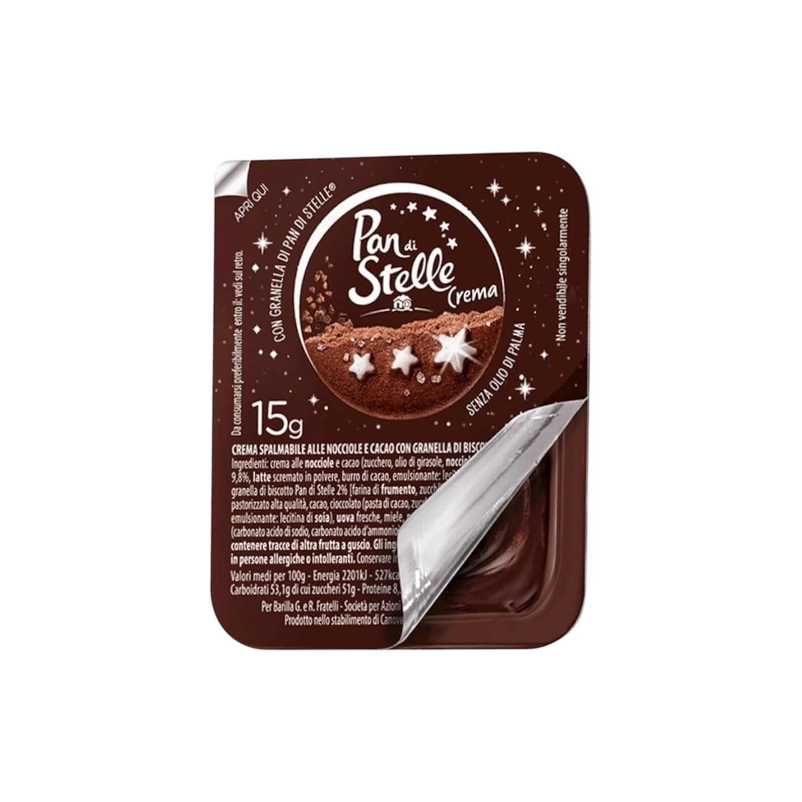 Pan Di Stelle Spread With Hazelnut Single Serve 15G