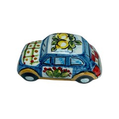 Fiat 500 Vehicle in Ceramic from Caltagirone 8x4cm