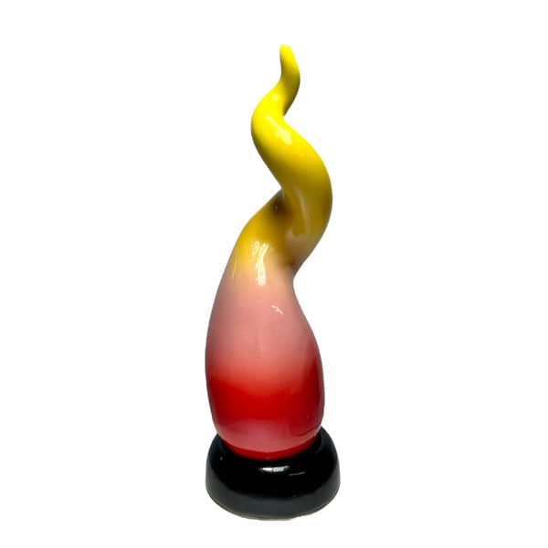 Vertical Lucky Horn in Sicilian Ceramic, h 30 cm approx. (1pc) Modern Style