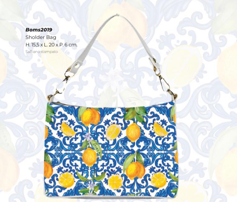 Pikla Sicilian Citrus Shoulder Bag – A Burst of Mediterranean Vibrance Erice Collection