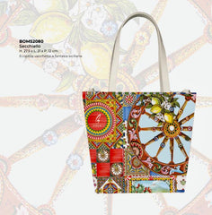 Pikla Sicilian Patchwork Bucket Bag – A Bold Fusion of Tradition and Style