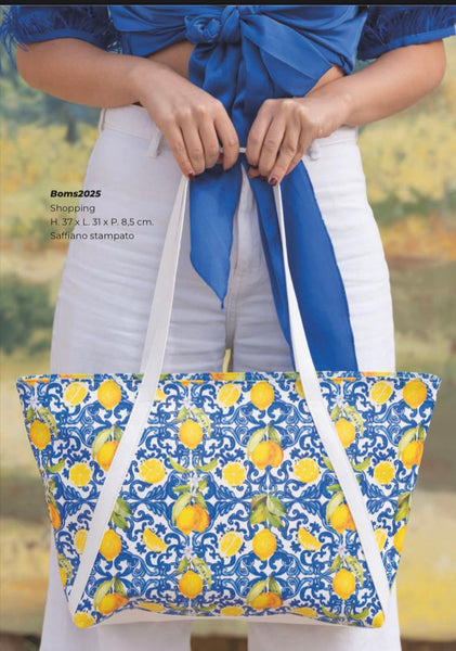 Pikla Sicilian Lemon Shopper – Bold Citrus Style for Every Day