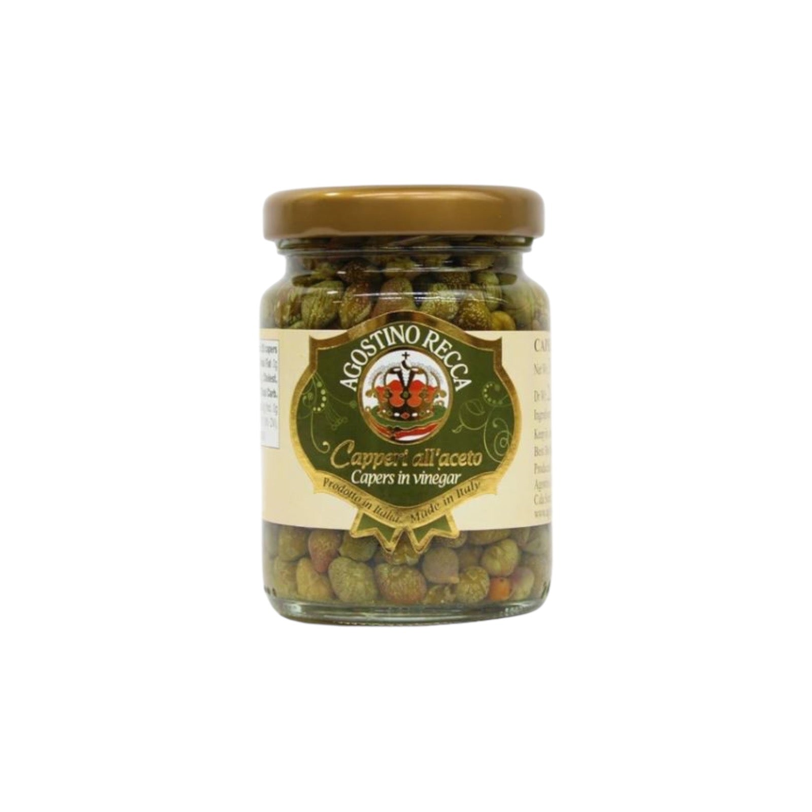 Capers In Vinegar By Agostino Recca 2.3oz