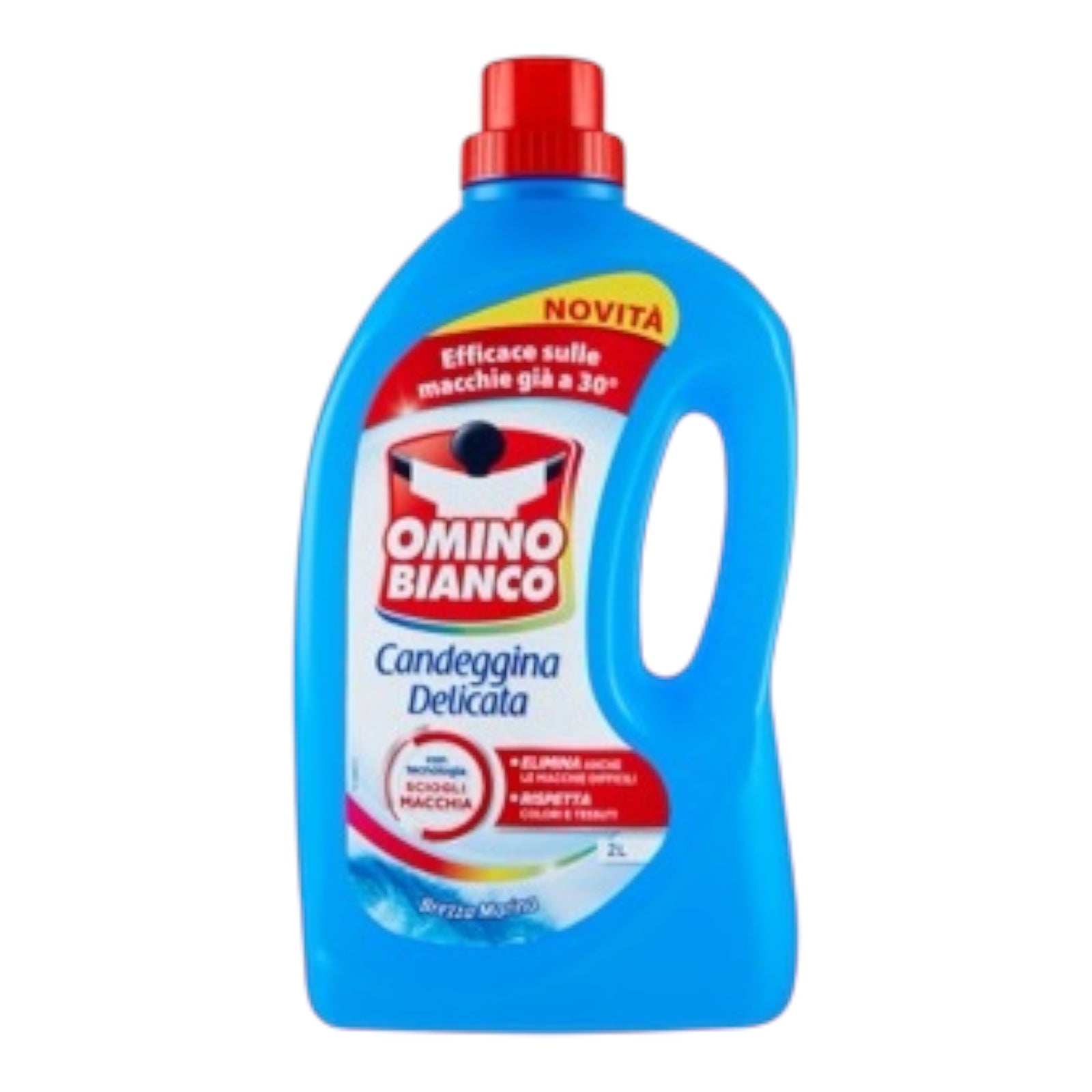 Omino Bianco, Delicate Bleach, Eliminates Stains and Respects Colors, Fresh Alps , 2000ml