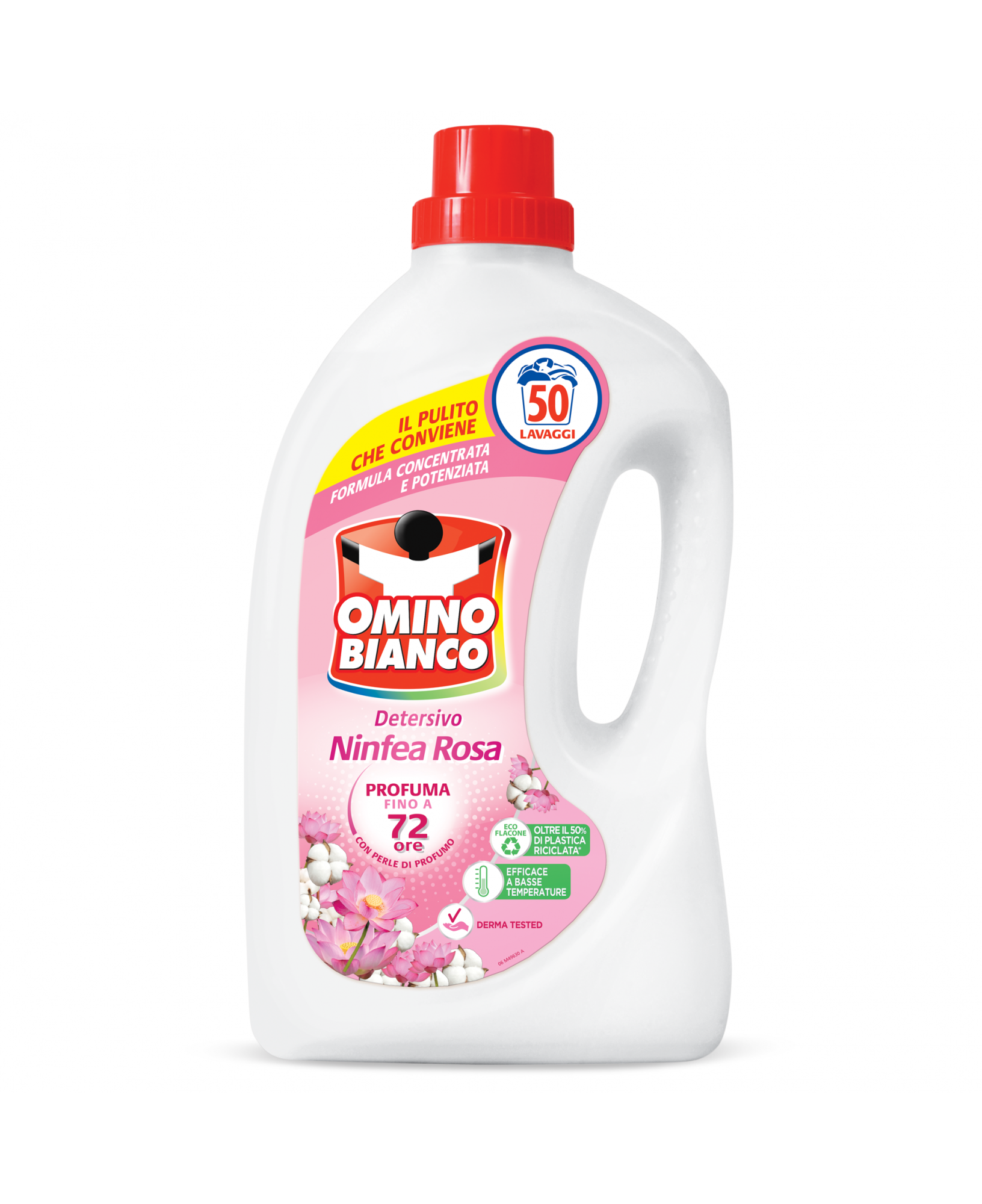 Liquid detergent, Omino Bianco, Ninfea Rosa / water Lily 2lt