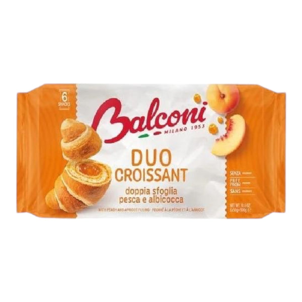 Balconi Croissant Duo Pesca e albicocca 
Peach / apricot 6x50g =300gr