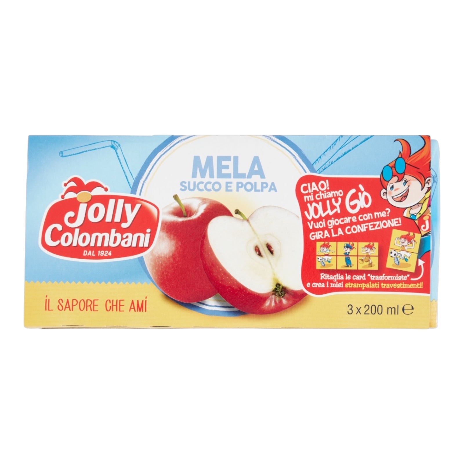 Jolly Colombani 3x 200ml Apple Juice