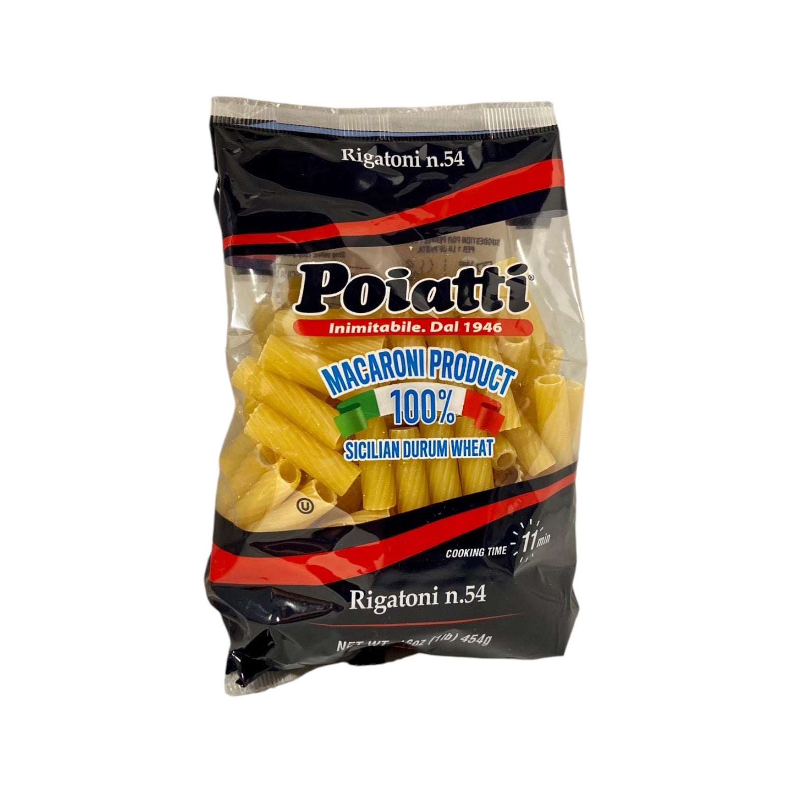 Poiatti Pasta Rigatoni n54 454g