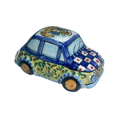 Fiat 500 Vehicle in Ceramic from Caltagirone 11x6x5.5