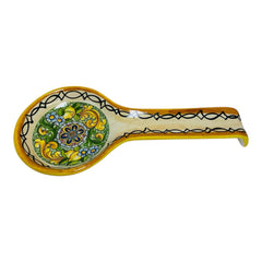 Spoon rest in fine ceramic, in various decorations, approx. 27 x 12 cm