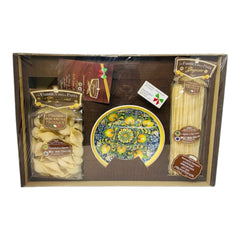 Gift Box Fabbrica della Pasta Conchiglioni and Linguine with One Bowl of Ceramic Plate