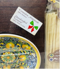 Gift Box Fabbrica della Pasta Conchiglioni and Linguine with One Bowl of Ceramic Plate