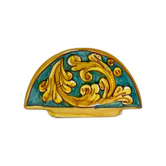 Caltagirone Ceramic Napkin Holder Decorated By Hand, 100% Handmade