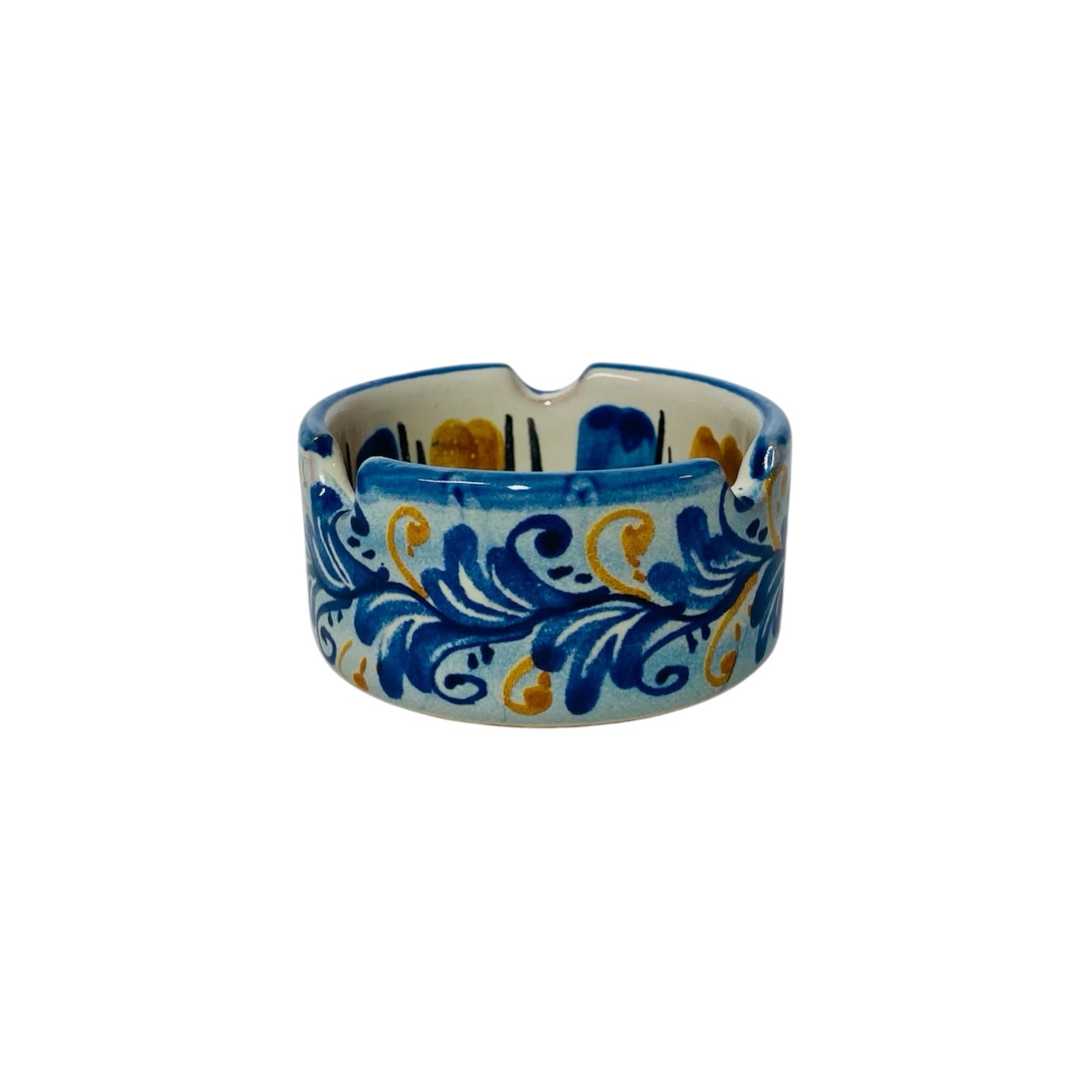 Sicilian ceramic ashtray Blue - cm 5