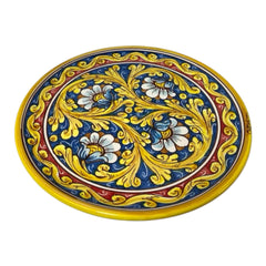 Large Ornamental plate in fine Caltagirone Ceramic 30cm