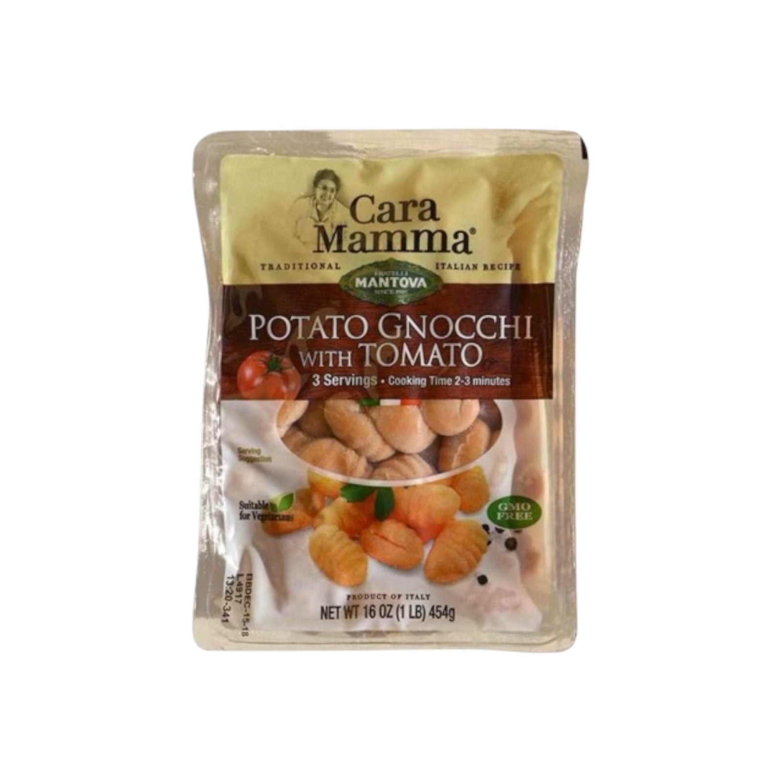 Mantova Cara Mamma Potato Gnocchi with Tomato 16 oz / 454g