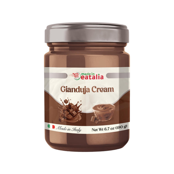 Made in Eatalia Gianduja Cream – Italian Chocolate Hazelnut Spread (190g)