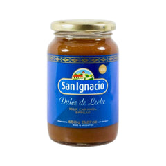 San Ignacio Milk Caramel Spread 
Dulce de Leche Glass jar 450g