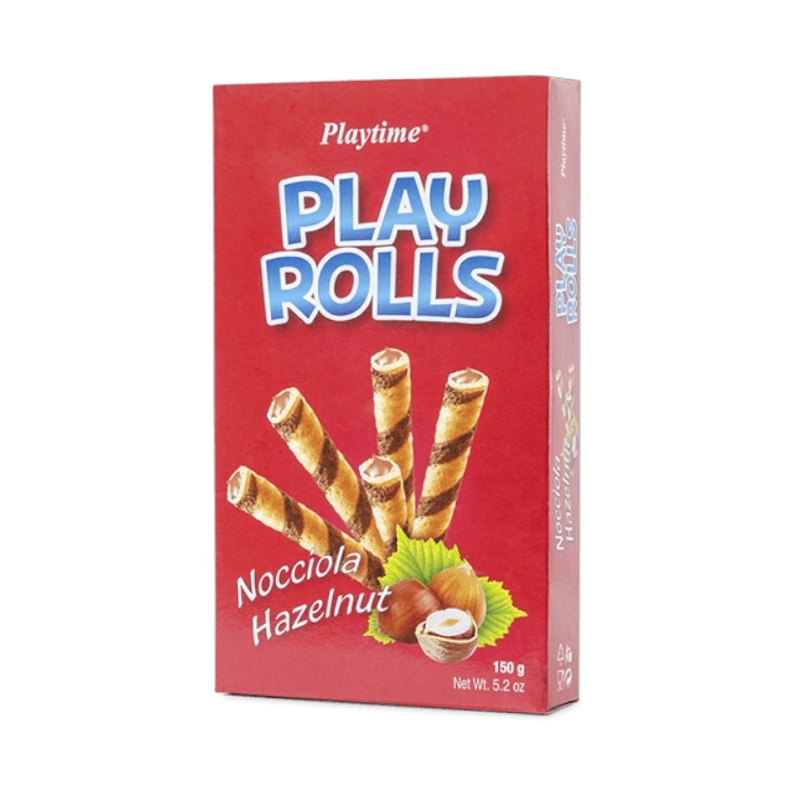 Playtime Play Rolls Wafer 
Nocciola / Hazelnut 150g