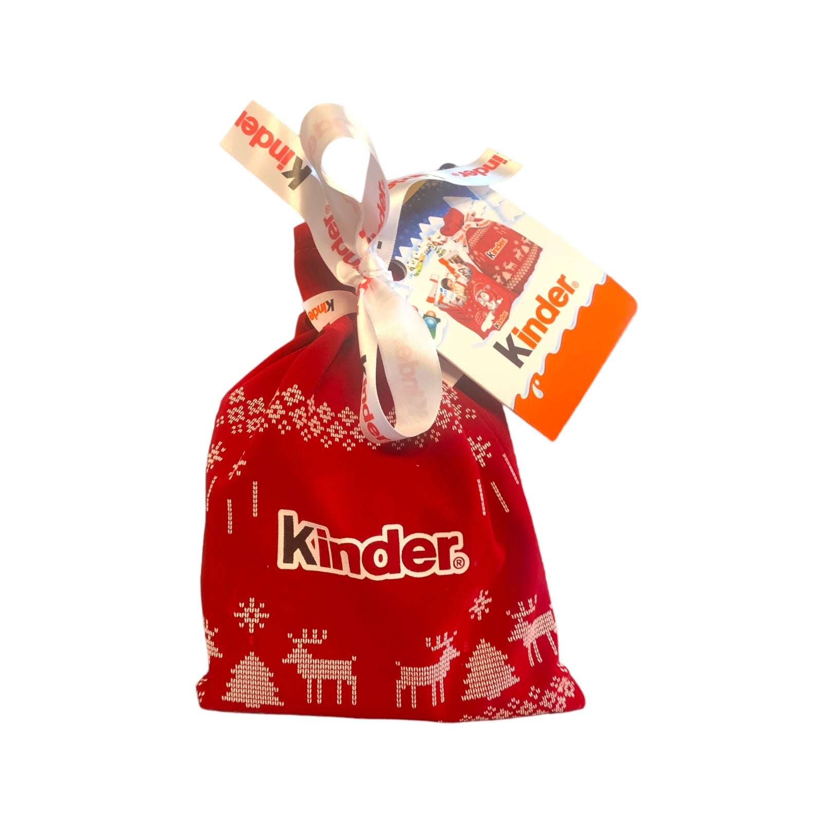 Kinder Happy Snack Red Sack, 13 Assorted Sweet Chocolate Snacks, Santa's Special Sack, Gift Idea, 290.5 g Pack
