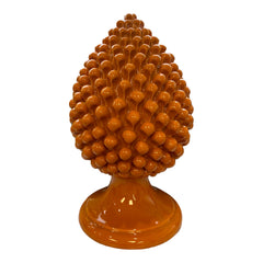 Pine Cone Pigna Siciliana In Caltagirone Ceramic Orange Color 35cm