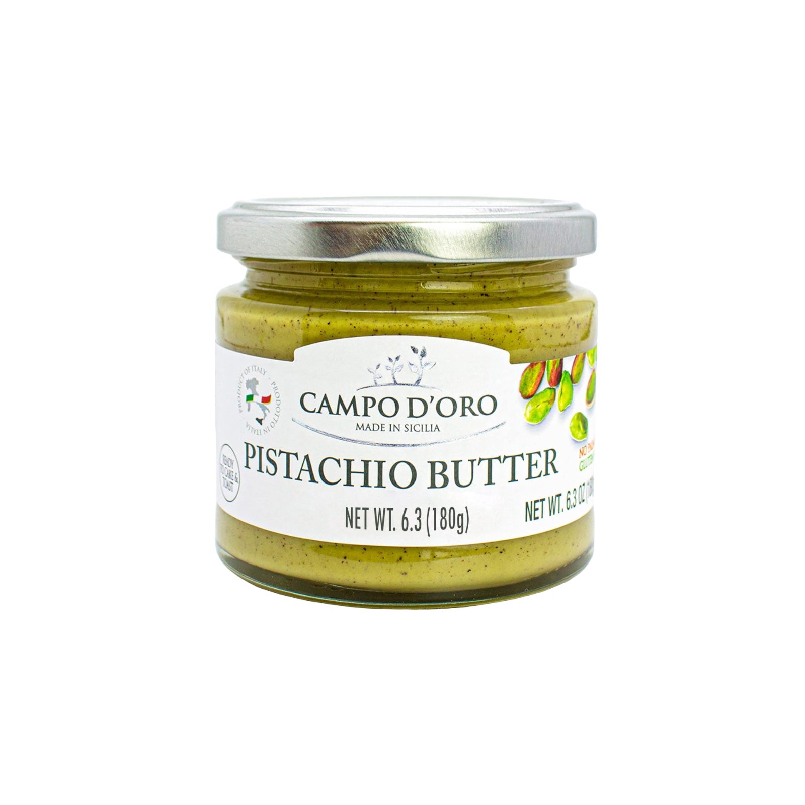 Pistachio Butter Cream Spread By Campo D’oro 180g