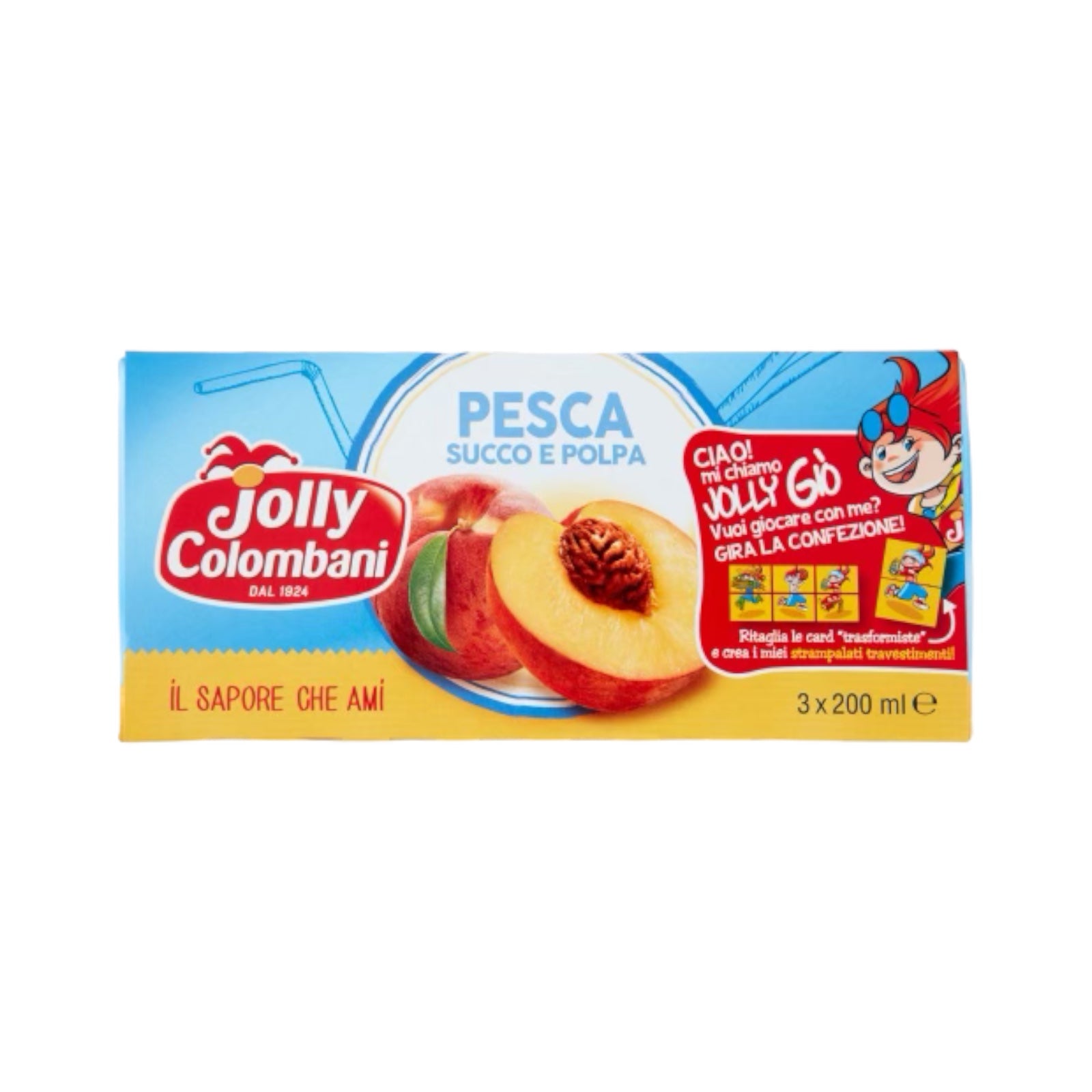 Jolly Colombani Peach Juice 3x200ml