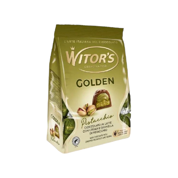 Witor's Milk Chocolate Praline with Pistachio Cream and pistachio Grains 200g