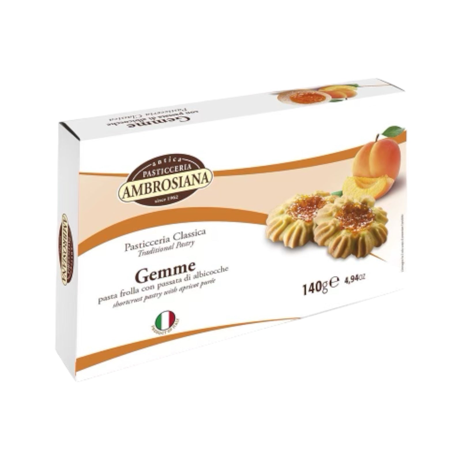 Pasticceria Ambrosiana Gemme Cookies With Apricot Jam