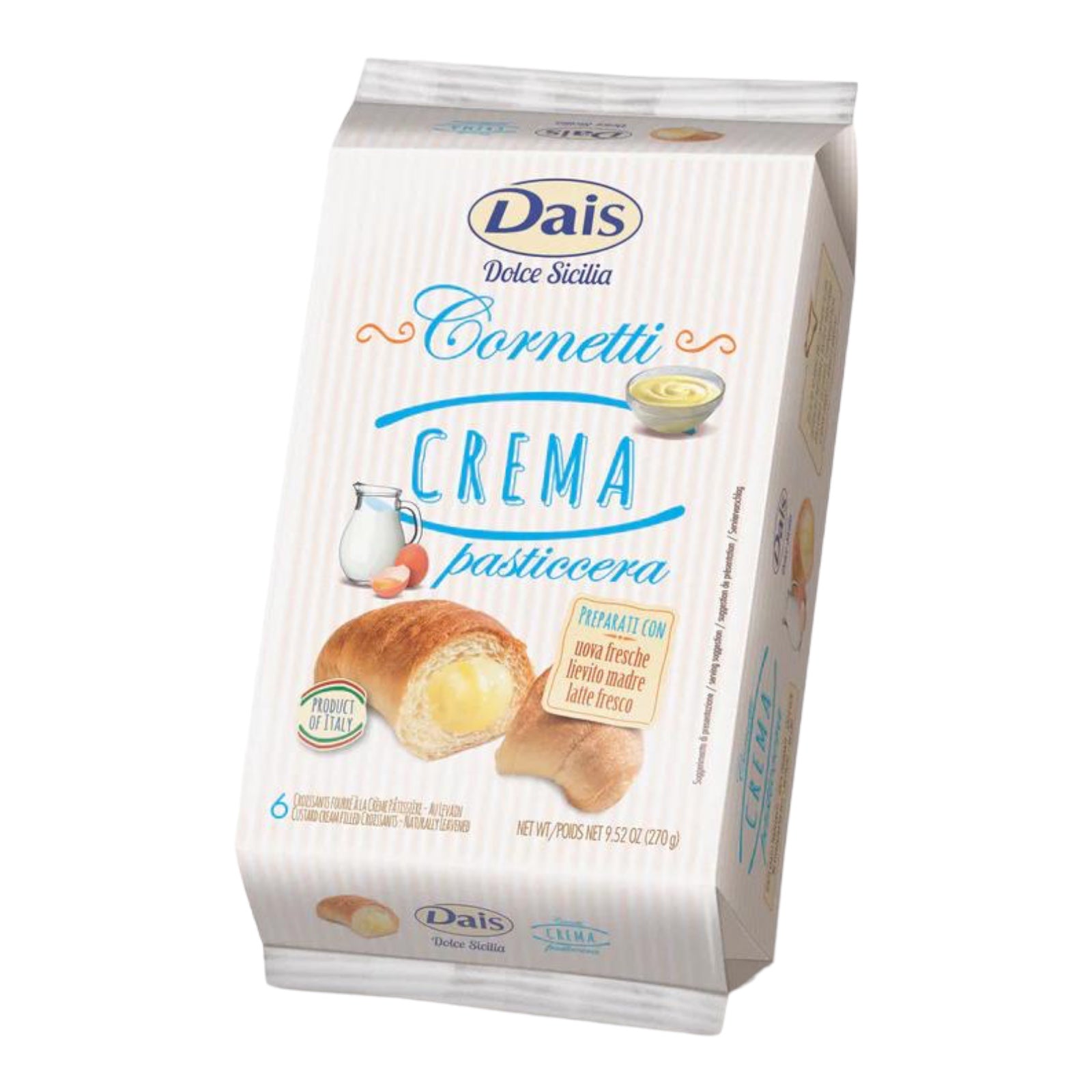Croissants With Custard Cream 6pcs