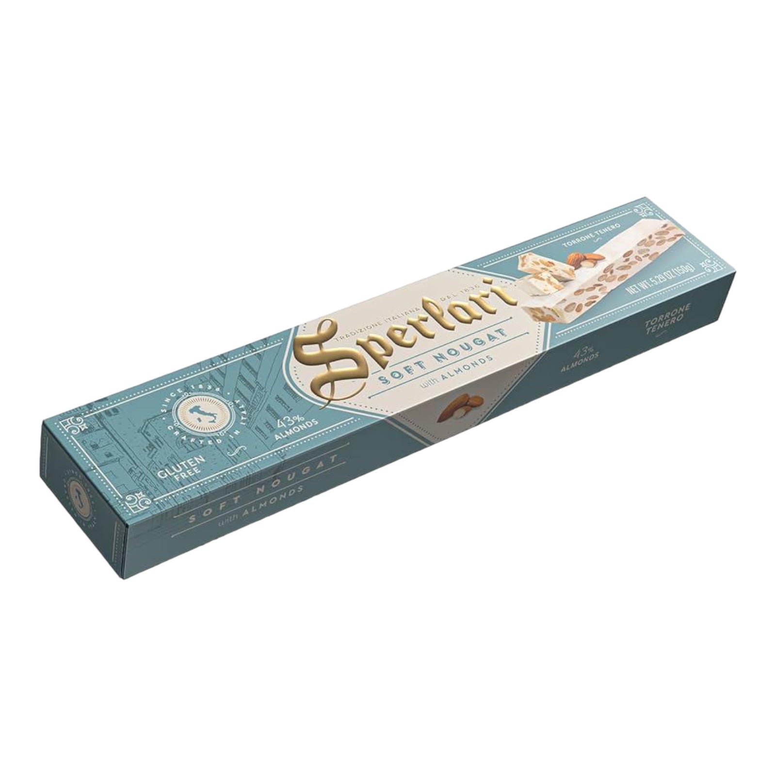 Sperlari Soft Nougat, Torrone With Almonds 150g