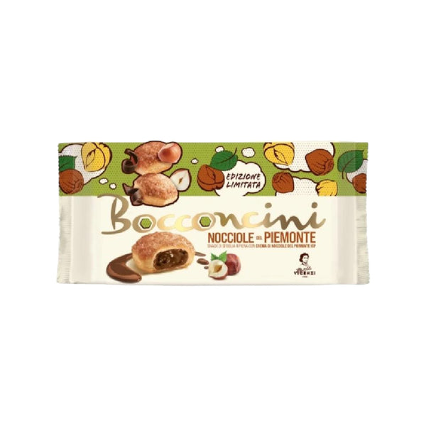 Matilde Vicenzi Bocconcini “Nocciole del Piemonte”, Limited Edition Shortcrust Pastry Snack Filled With Hazelnut Cream 100g