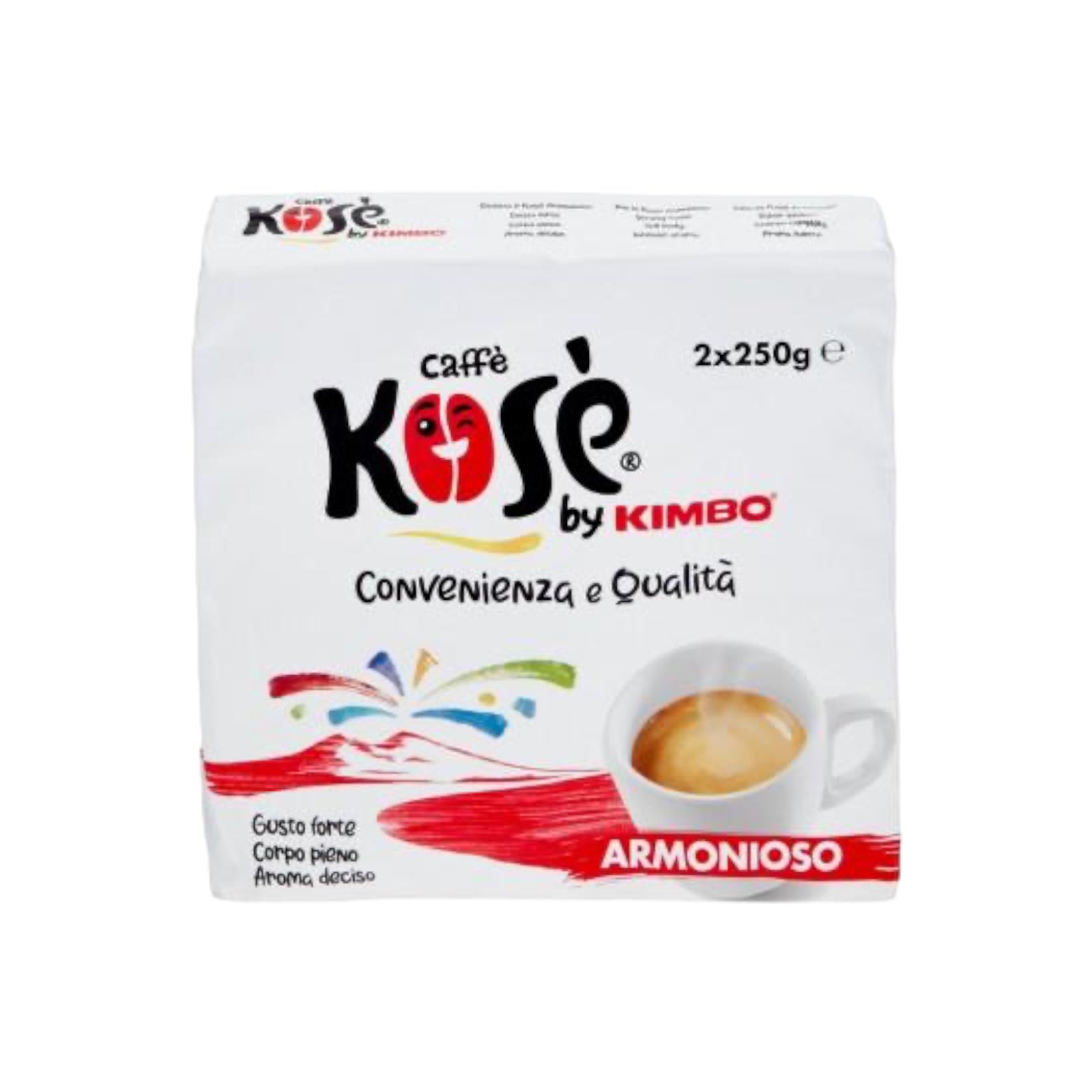Italian Ground Coffee Kose Armonioso by Kimbo 2x250g