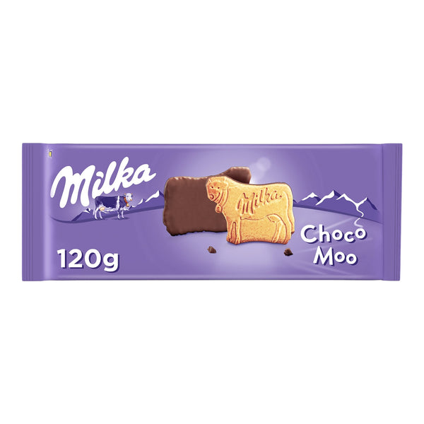 Milka Milk Chocolate Cow Topped Biscuit pouch 120g
