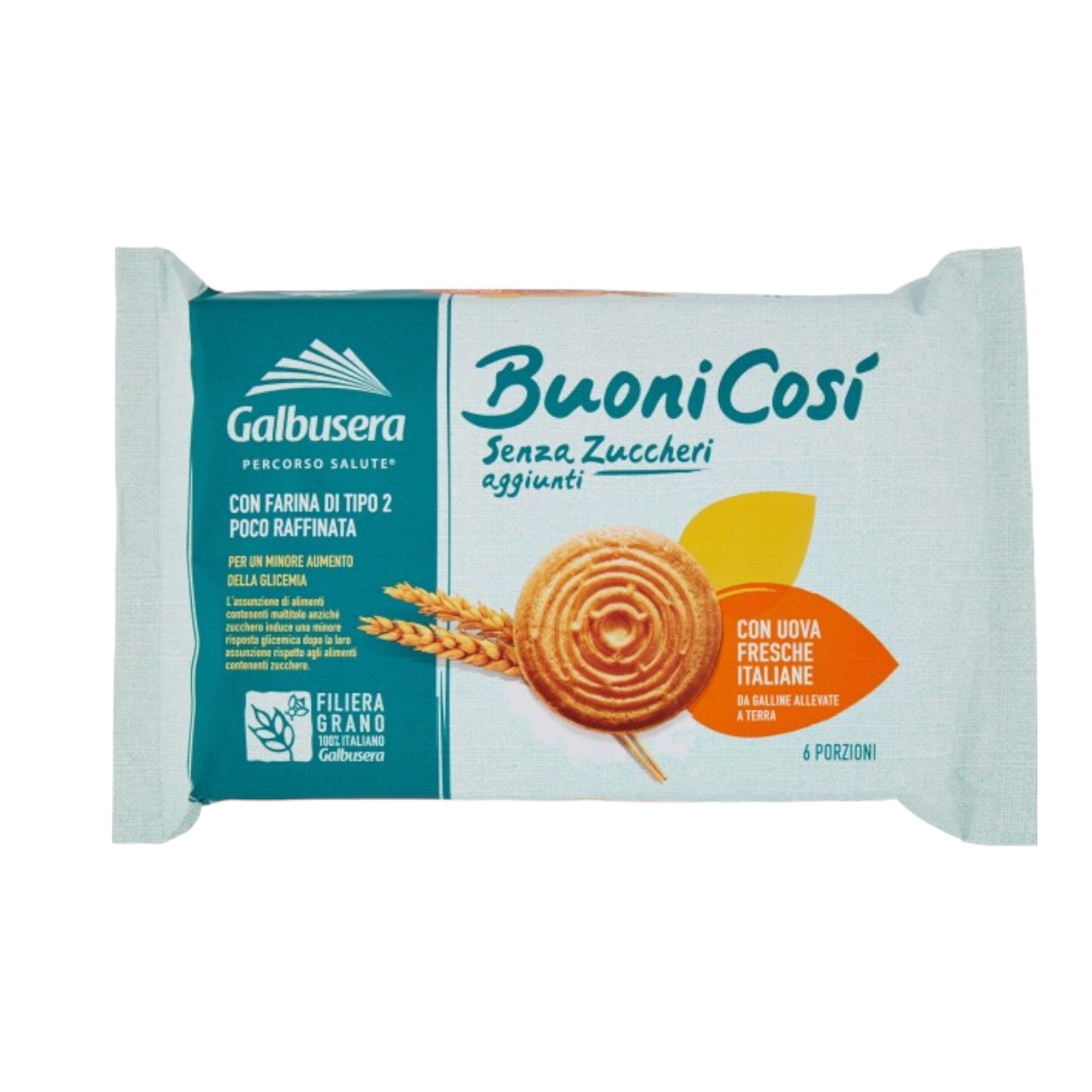 Galbusera Buoni Così Biscuits Frollini without Added Sugars, 330g