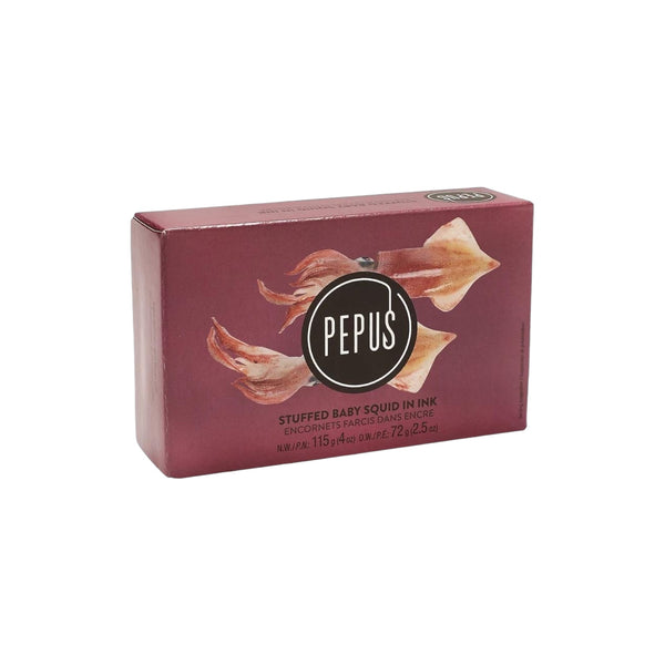 Pepus Baby Stuffed Squids in Own Ink 115g