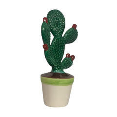 Prickly Pear Plant in Sicilian Ceramic 24cm