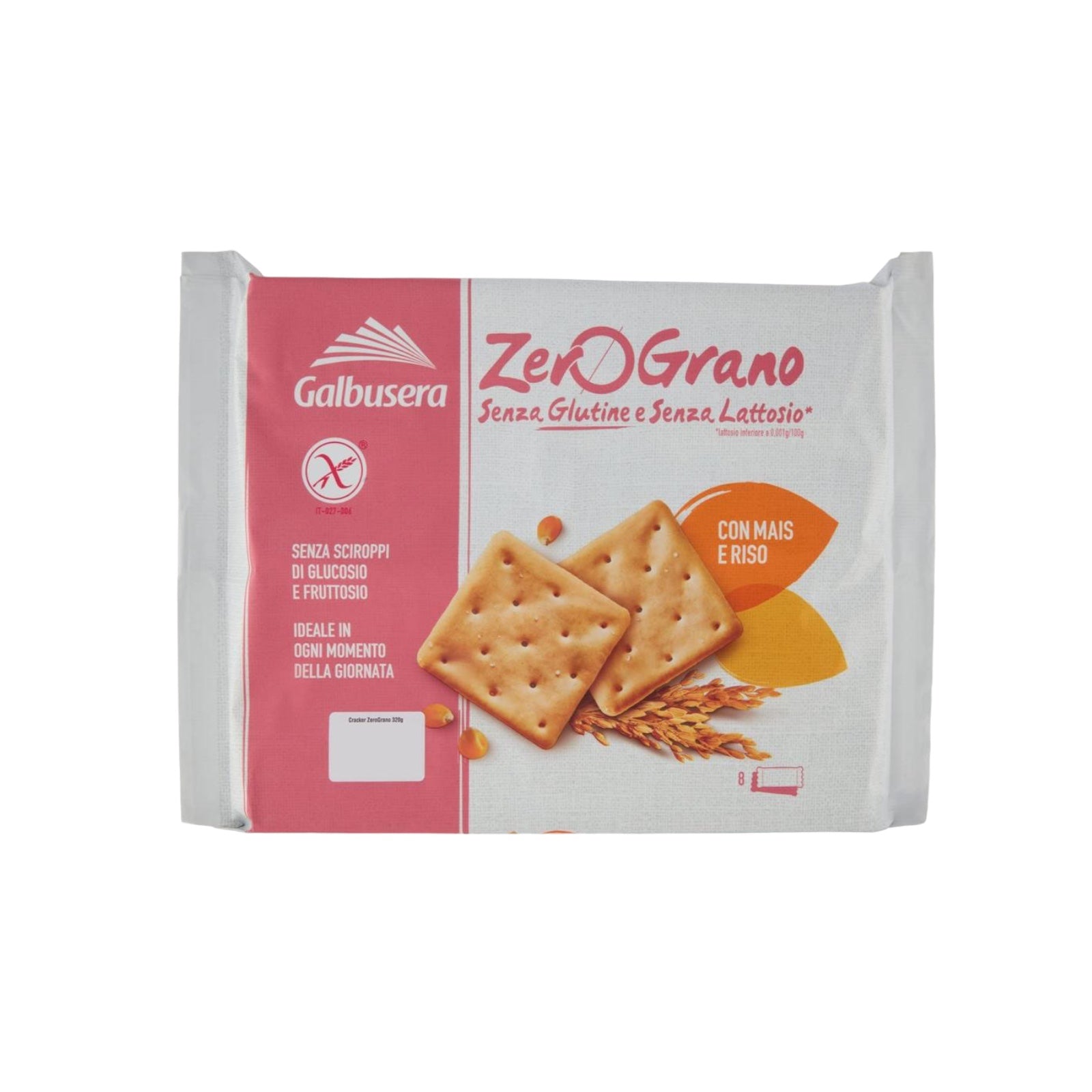 Galbusera Zerograno Gluten Free  Corn and Rice Crackers  320g